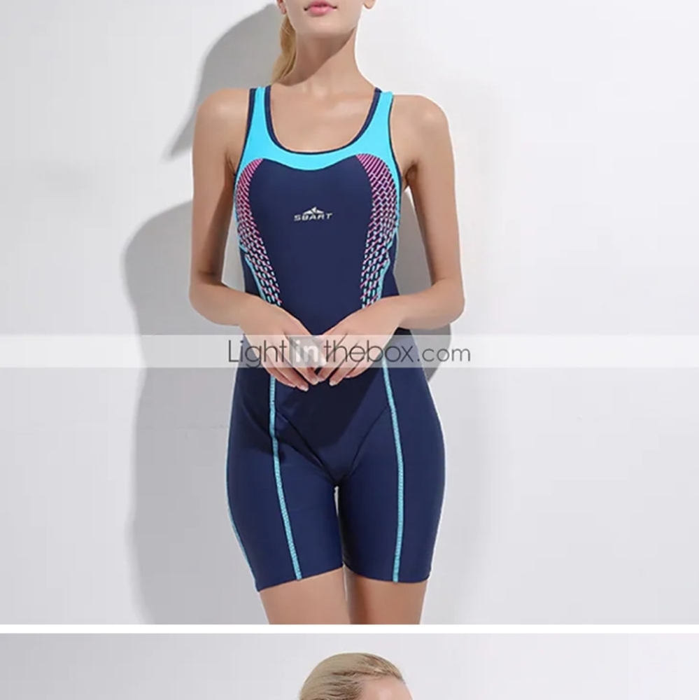 Sbart womens one piece swimsuit NWT in blue
